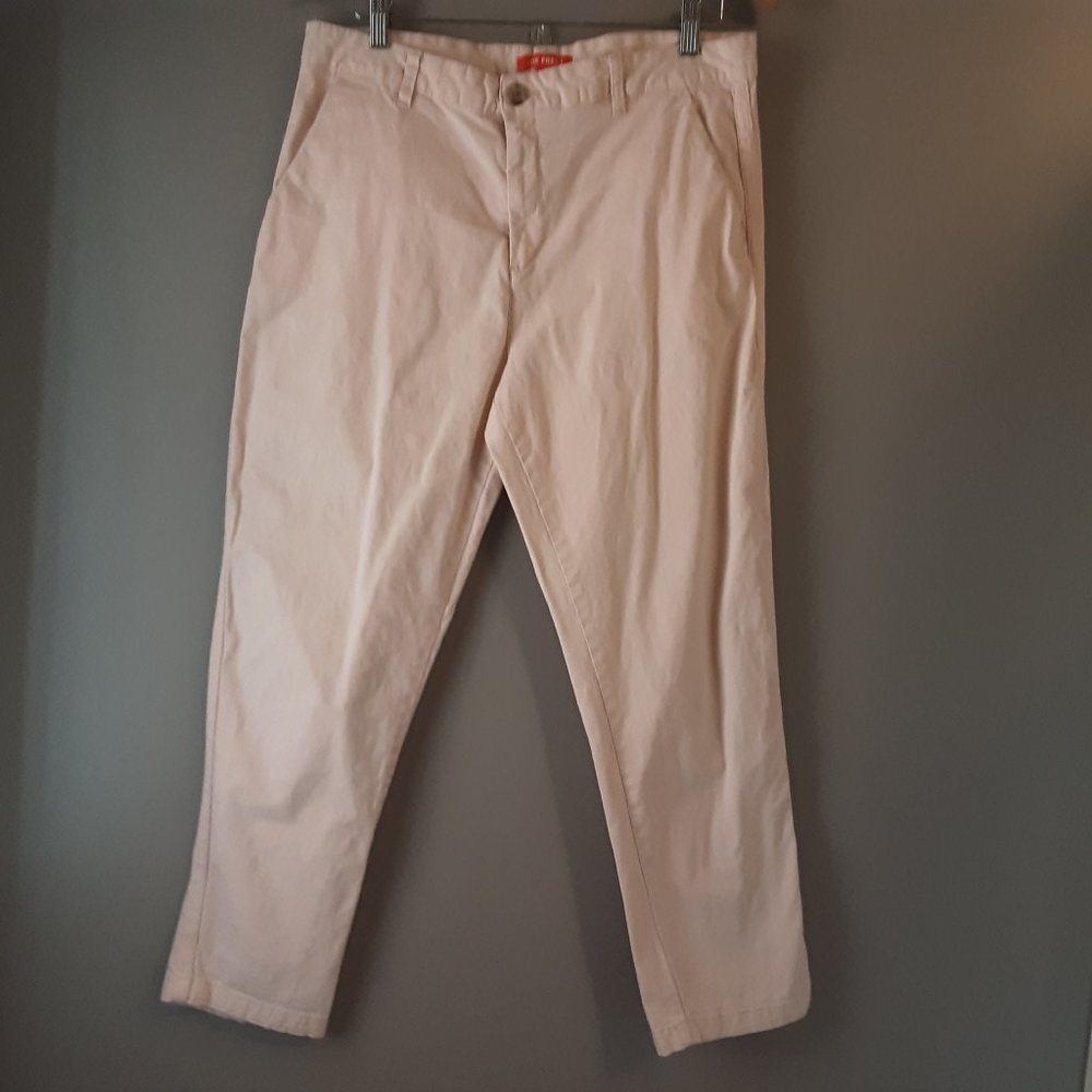 🌞 Joe Fresh Blush Pink Cotton Cropped Pants | 12 - Picture 2 of 12